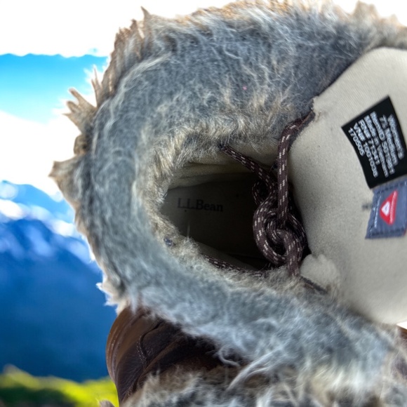 L.L.Bean TEK 2.5 Women’s 7.5 Winter Boots Brown Fur Lined Waterproof Hiki - Picture 7 of 7